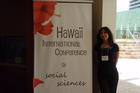 Seda Kirdar, SIS/MA '09, presented at the Annual Hawaii International Conference on Social Sciences. Photo courtesy of Seda Kirdar.